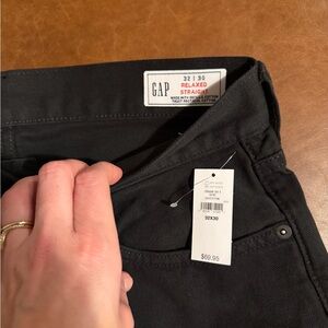 GAP Men's Black Relaxed straight Jeans